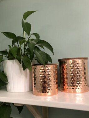 ✨ Uncommon James Copper Canisters — Warm Metallic Elegance for the Refined Home